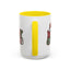 Christmas Mug - Merry Christmas Red Green & White Graffiti Hat