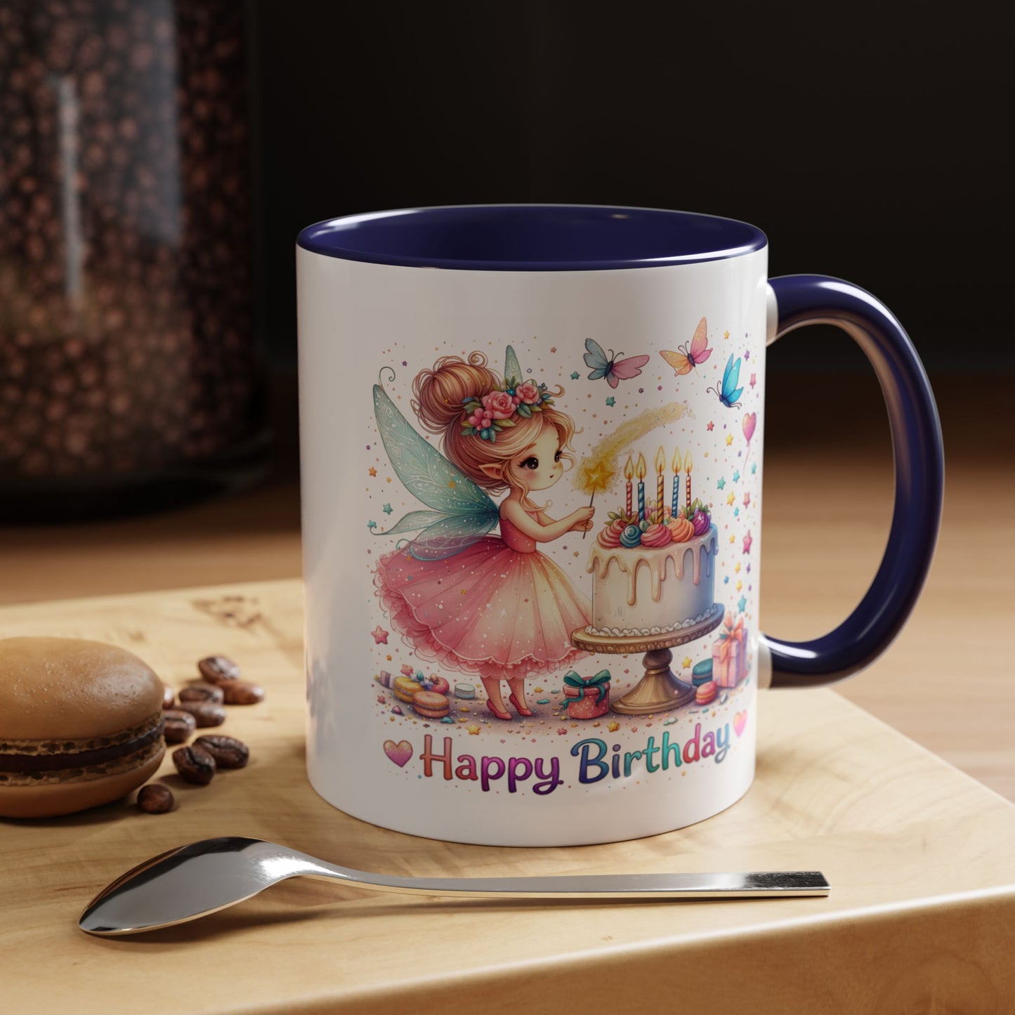 Birthday Mug - Fairy Butterflies