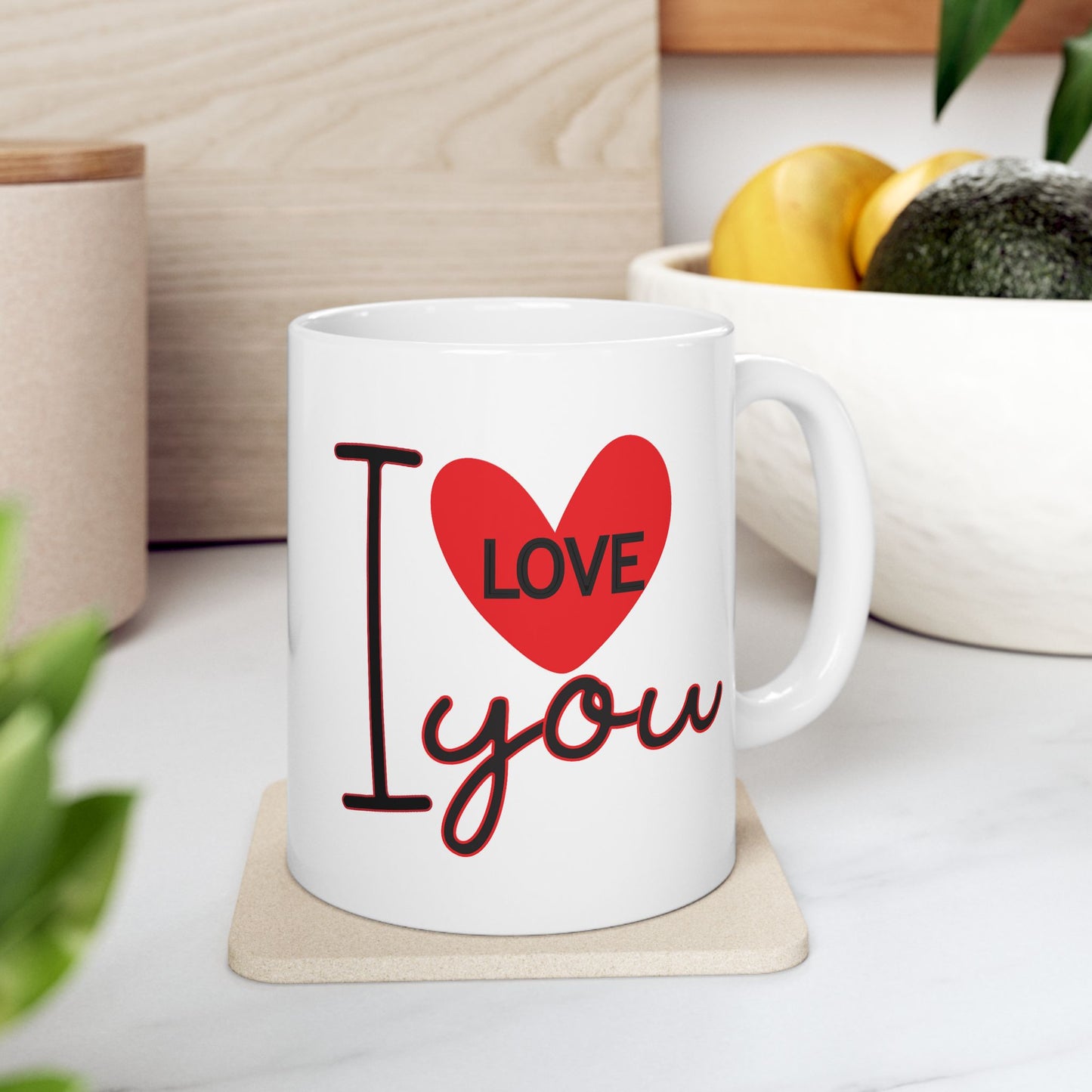 Anniversary Mug - I Love You Heart Graphic
