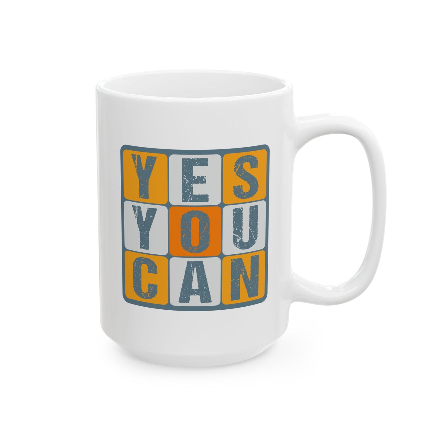 Motivation Mug - Yes You Can Squares