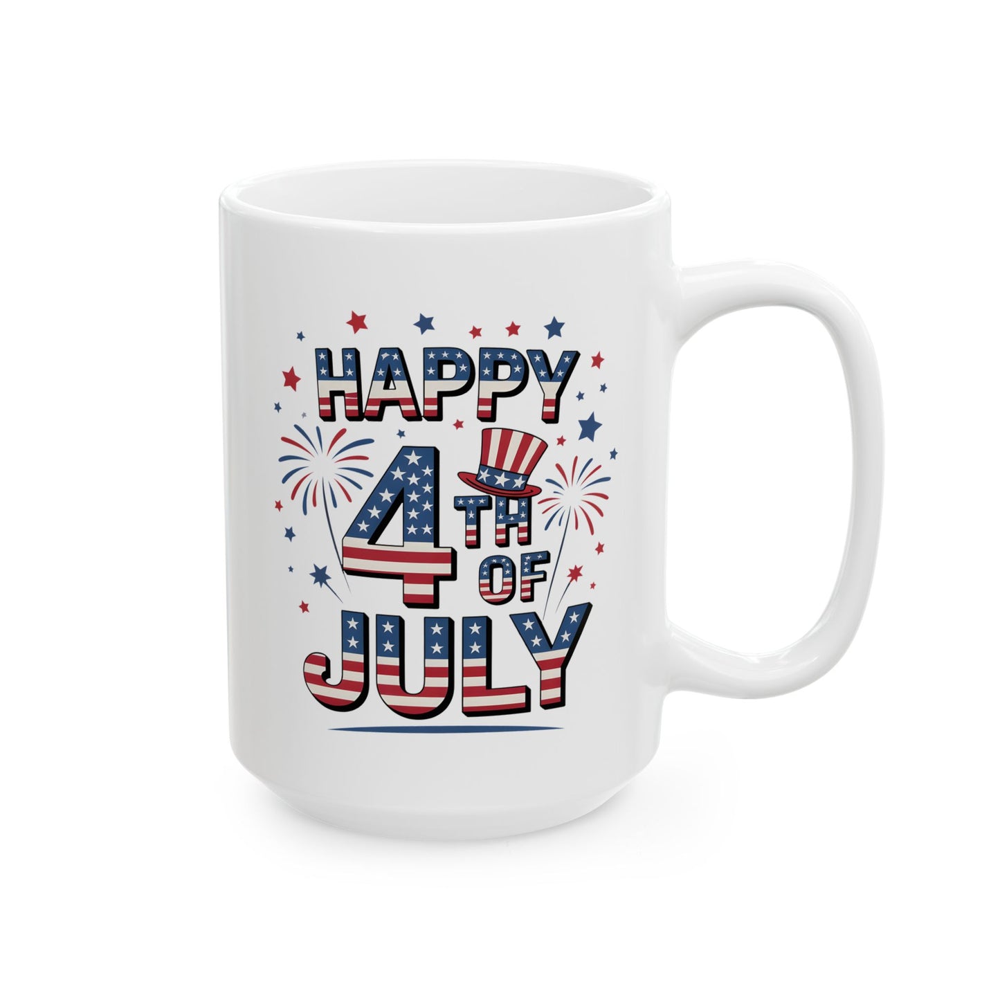 4th of July Mug - Happy 4th of July American Flag