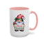 Christmas Mug - Merry Christmas Red & Green Text Gnome Present
