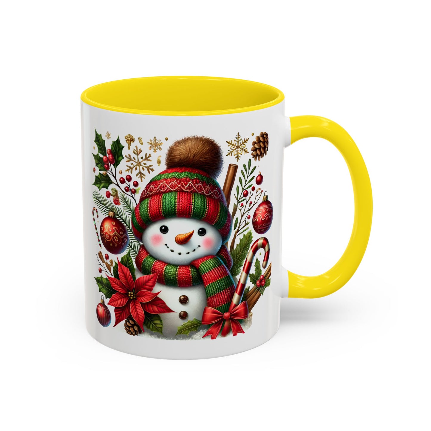 Christmas Mug - Red and Green Snowman