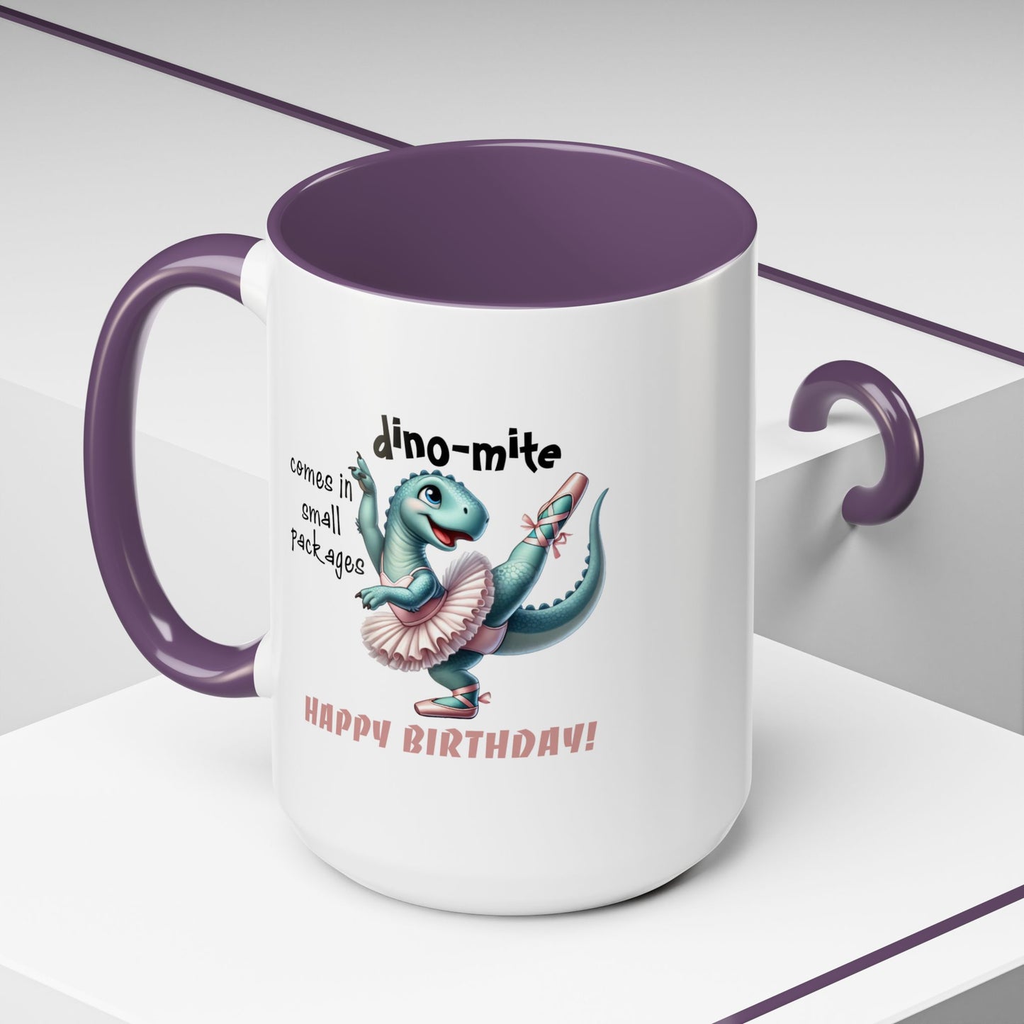Birthday Mug - Dino-mite (Girl)