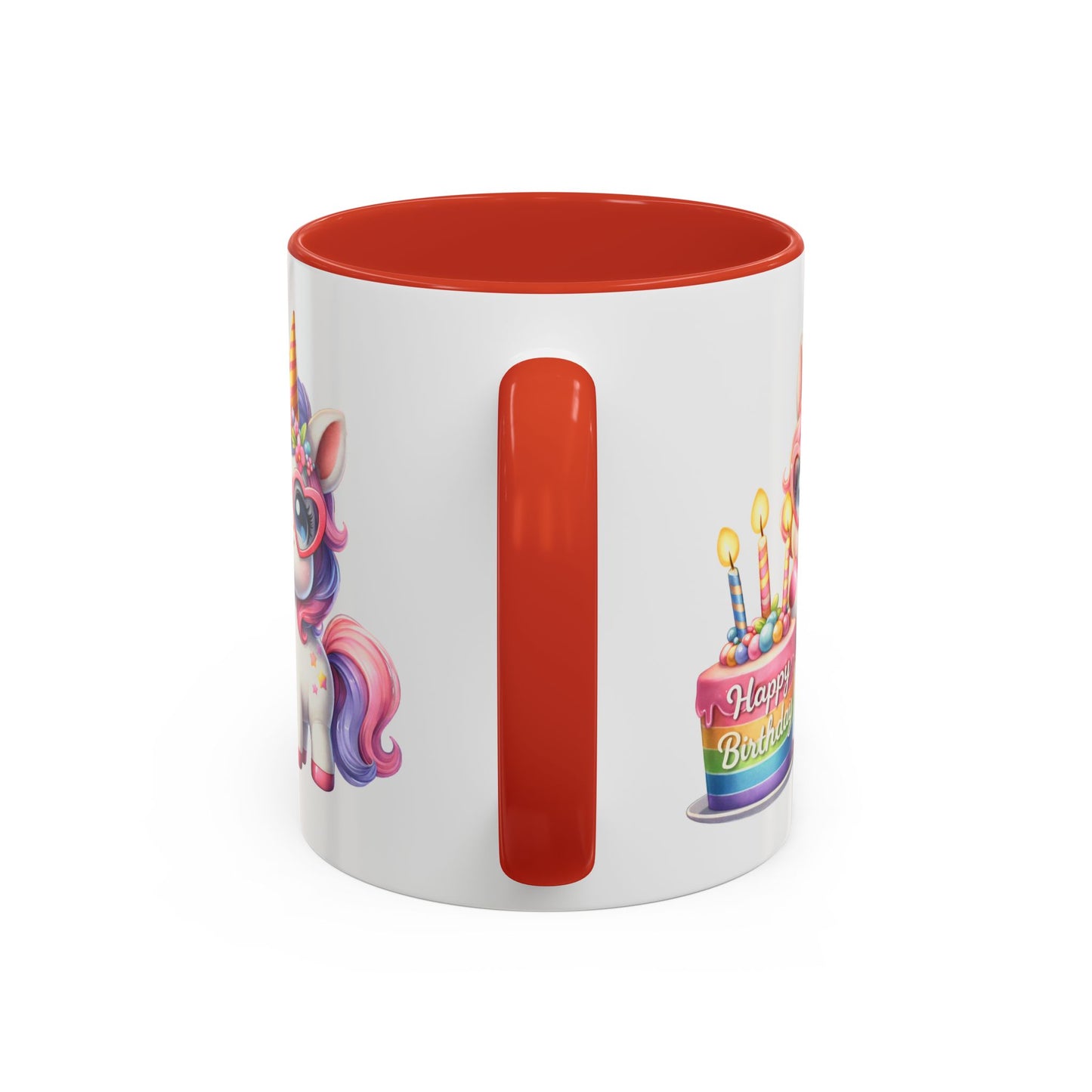 Birthday Mug - Unicorn Candles