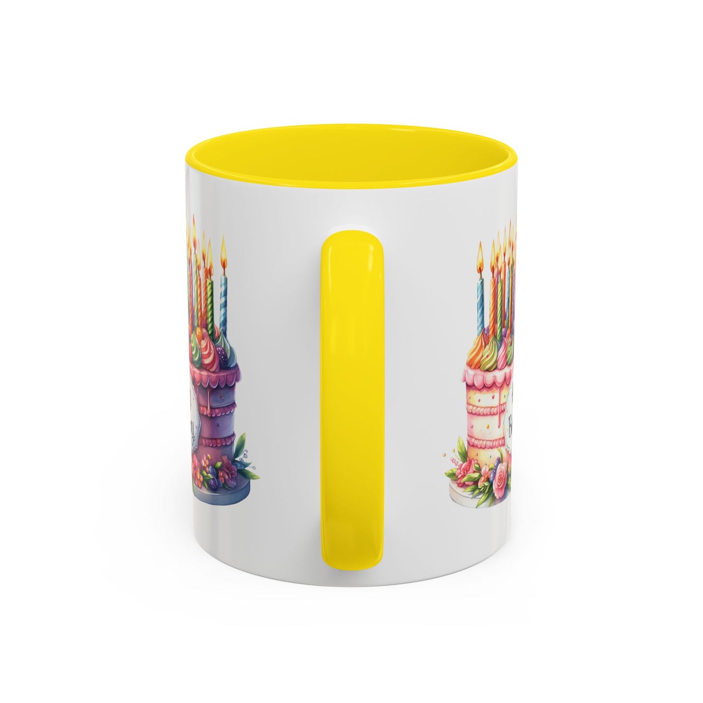 Birthday Mug - Happy Birthday Large Cake With...
