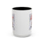 Christmas Mug - Merry Christmas Red Text Puppy Green Top