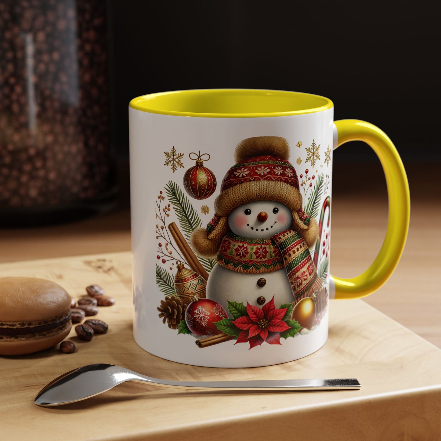Christmas Mug - Gold Snowman