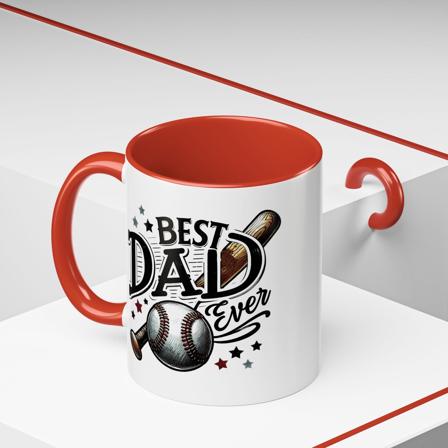 Father's Day Mug - Best Dad Ever Baseball