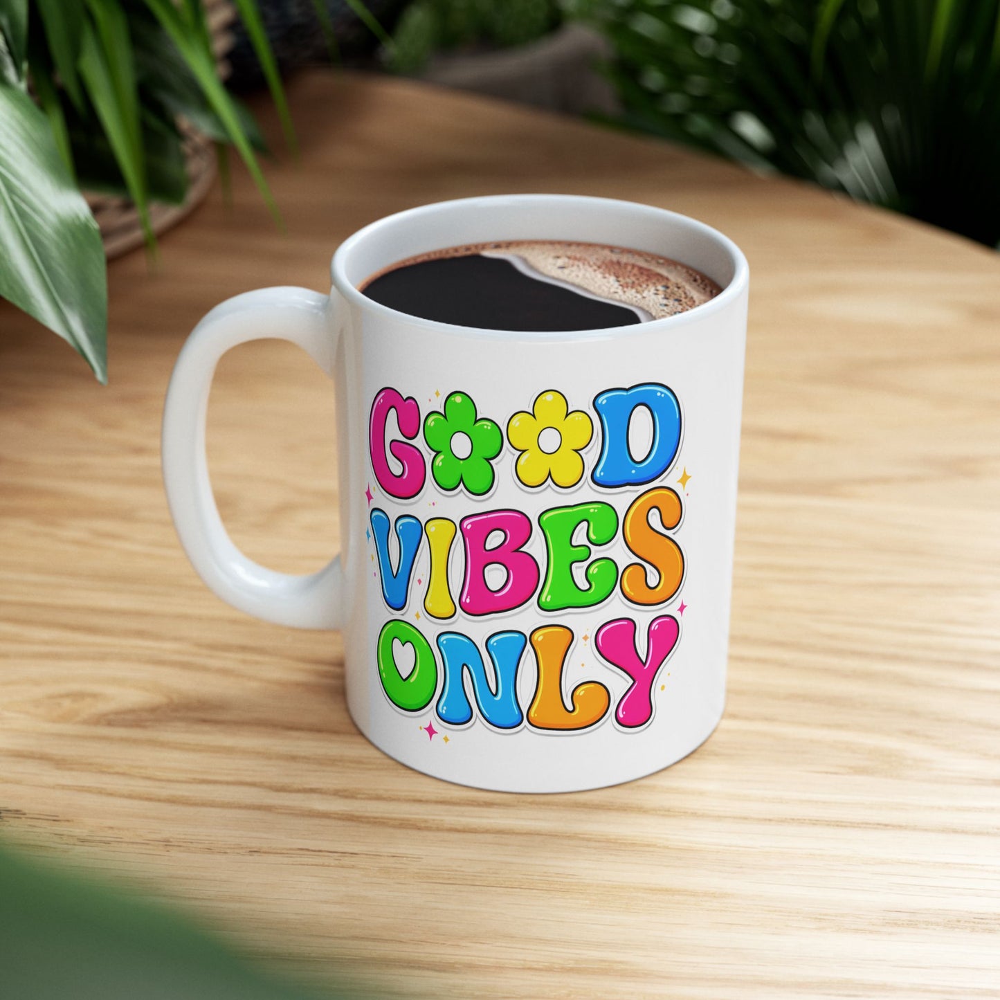 Wellness Mug - Good Vibes Only Retro
