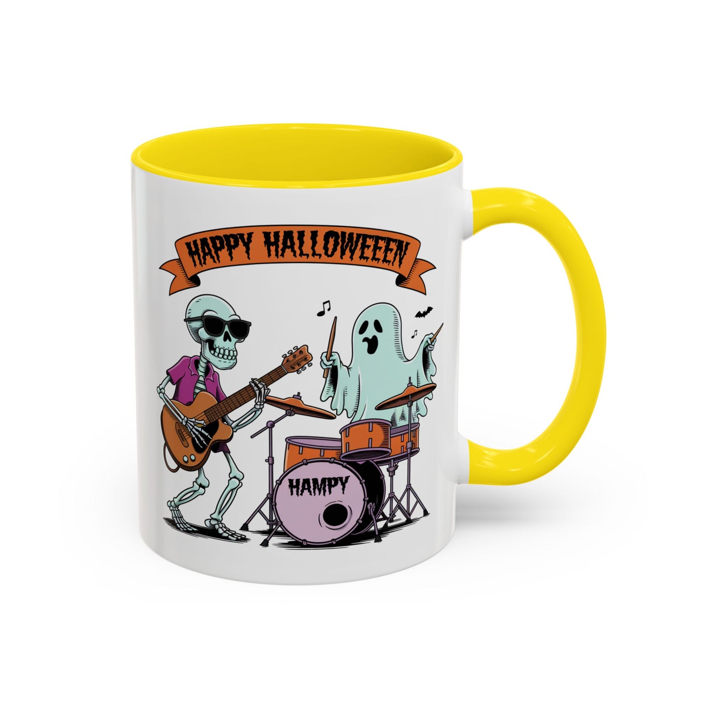 Halloween Mug - Skeleton & Ghost Band