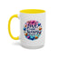 Wellness Mug - Love More Worry Less Circle