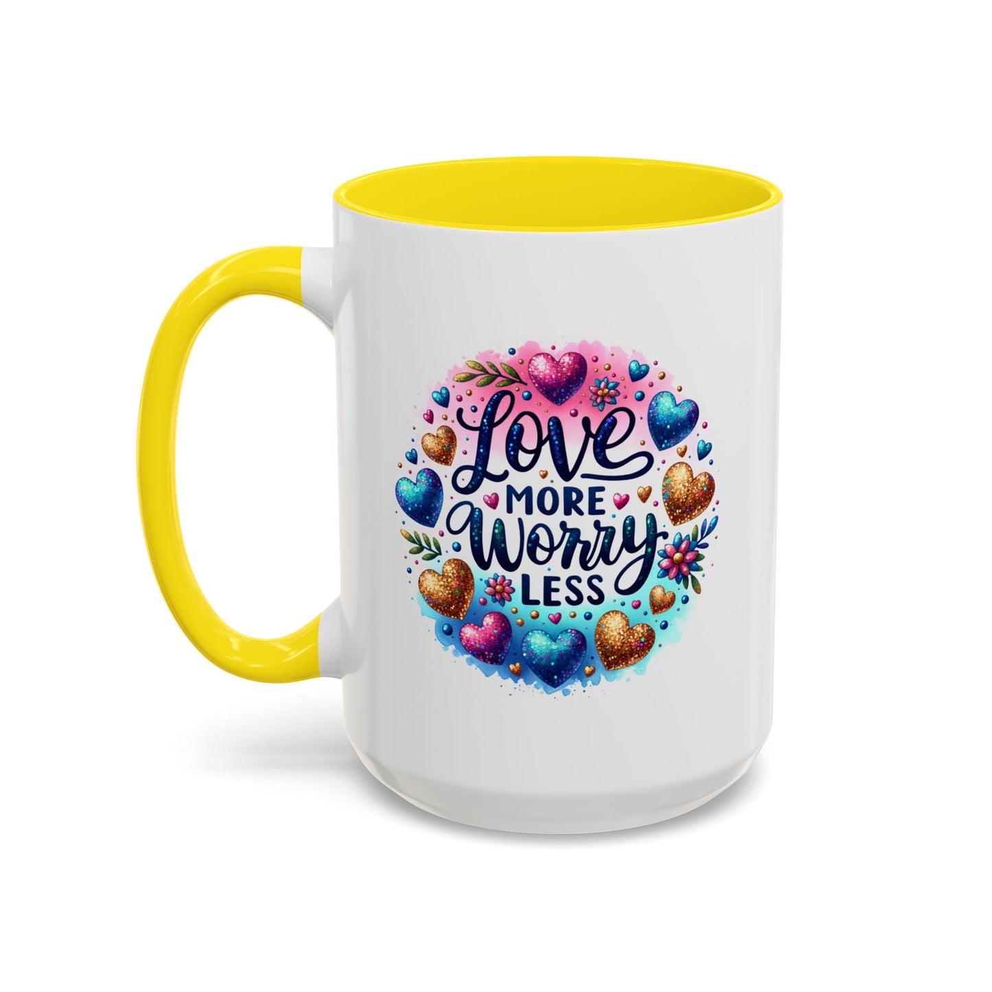 Wellness Mug - Love More Worry Less Circle