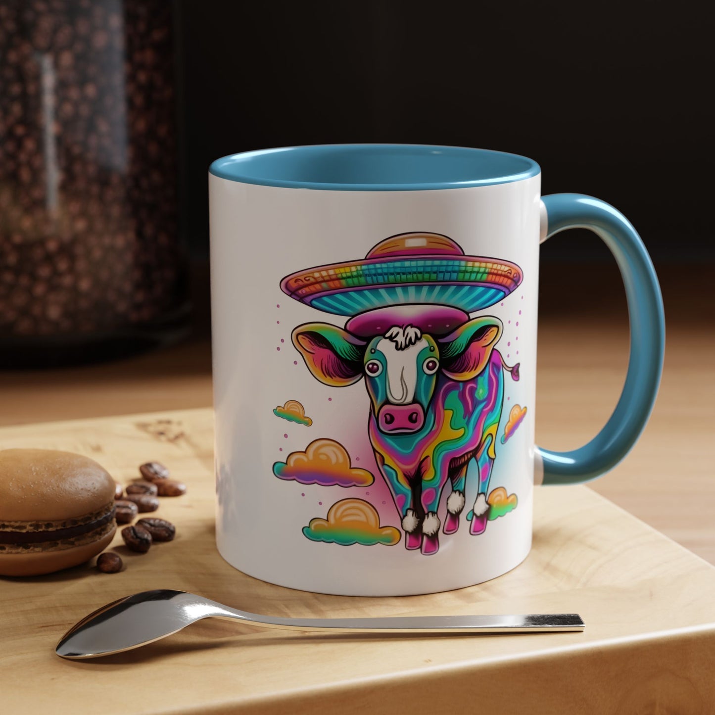 Alien Mug - Multicoloured Cow