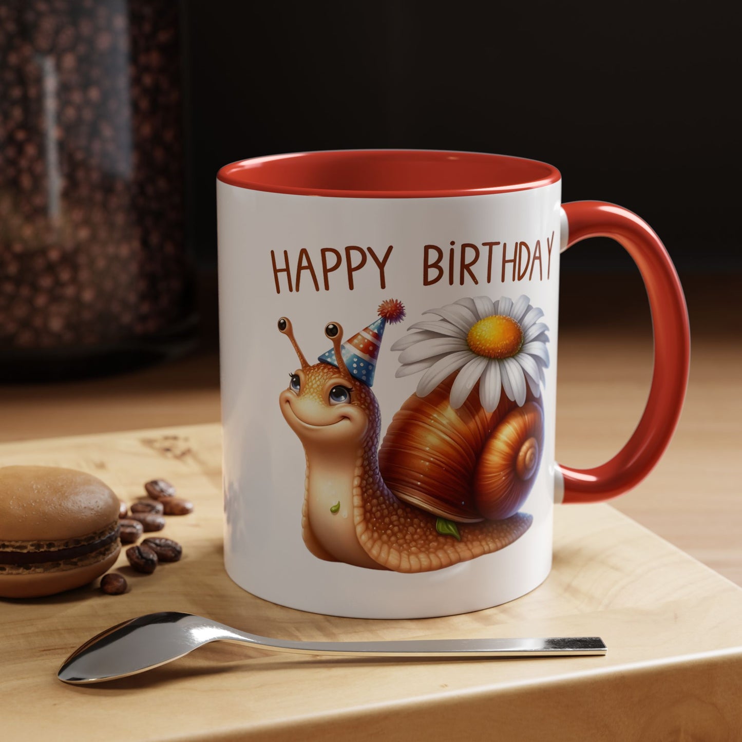 Birthday Mug - Snail Flower