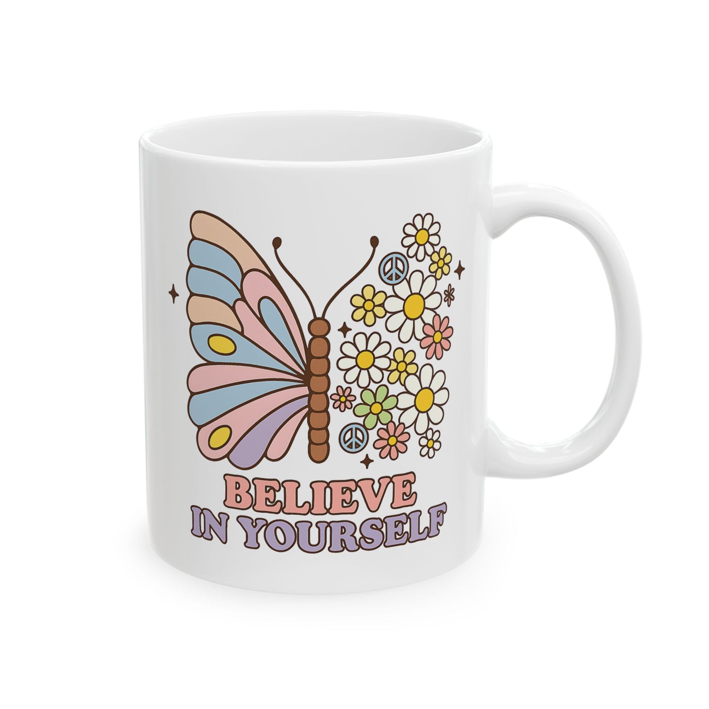 Motivation Mug - Believe in Yourself Butterfly