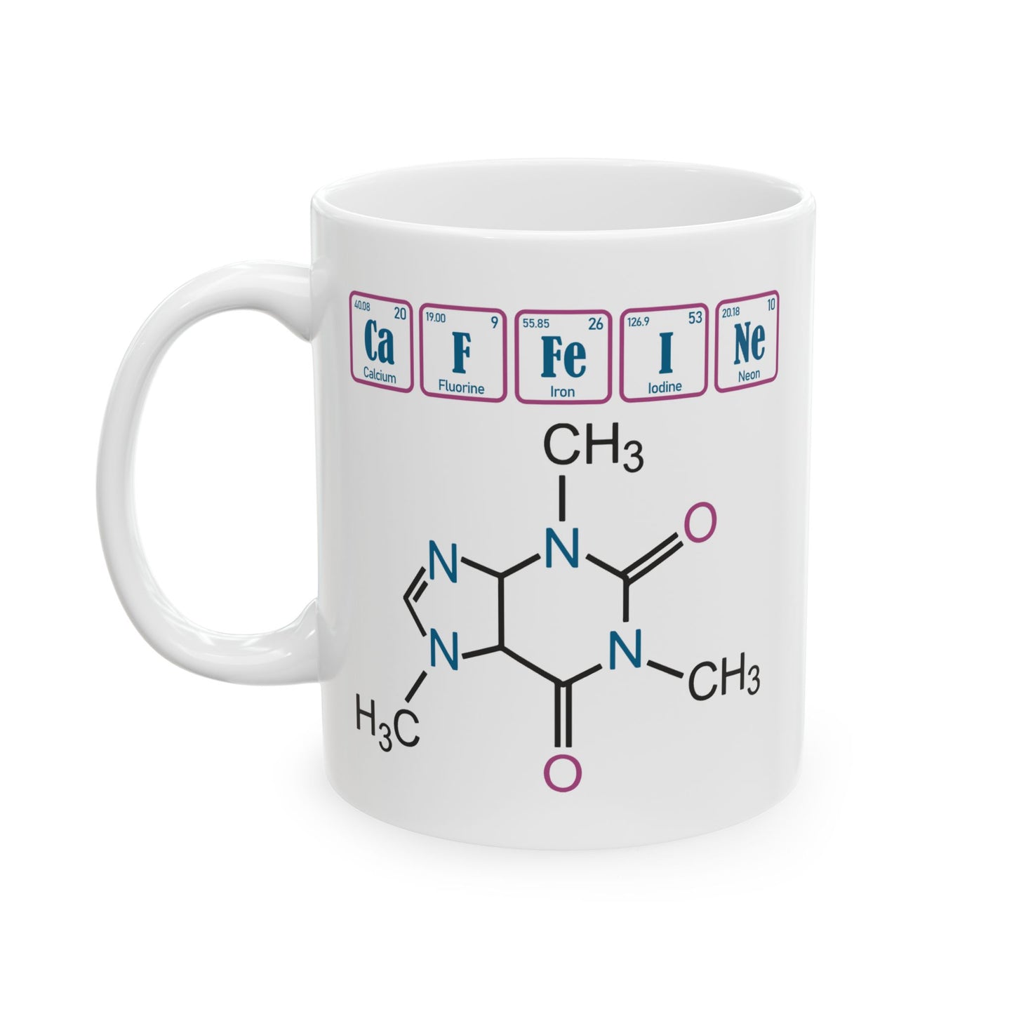 Humor Mug - Caffeine Molecule
