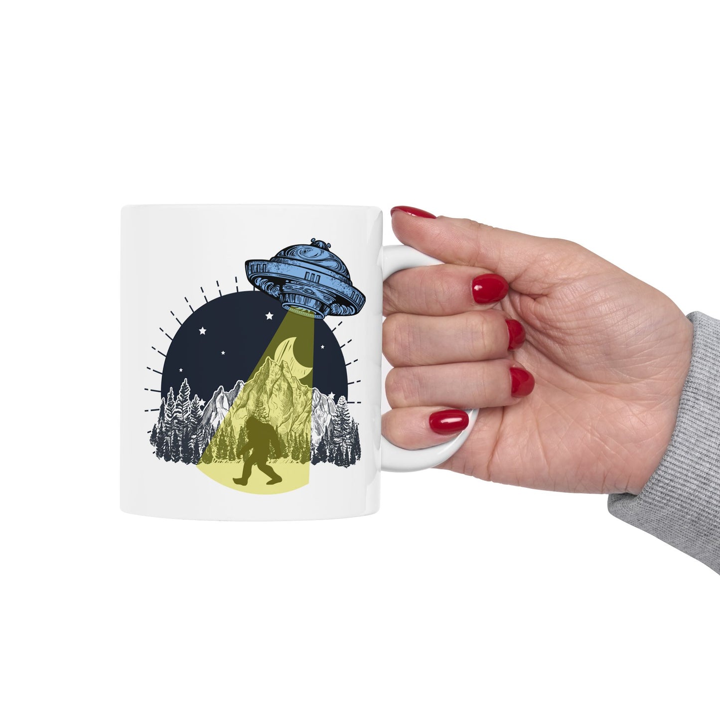 Alien Mug - Bigfoot Ufo