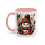 Christmas Mug - Red and Green Snowman