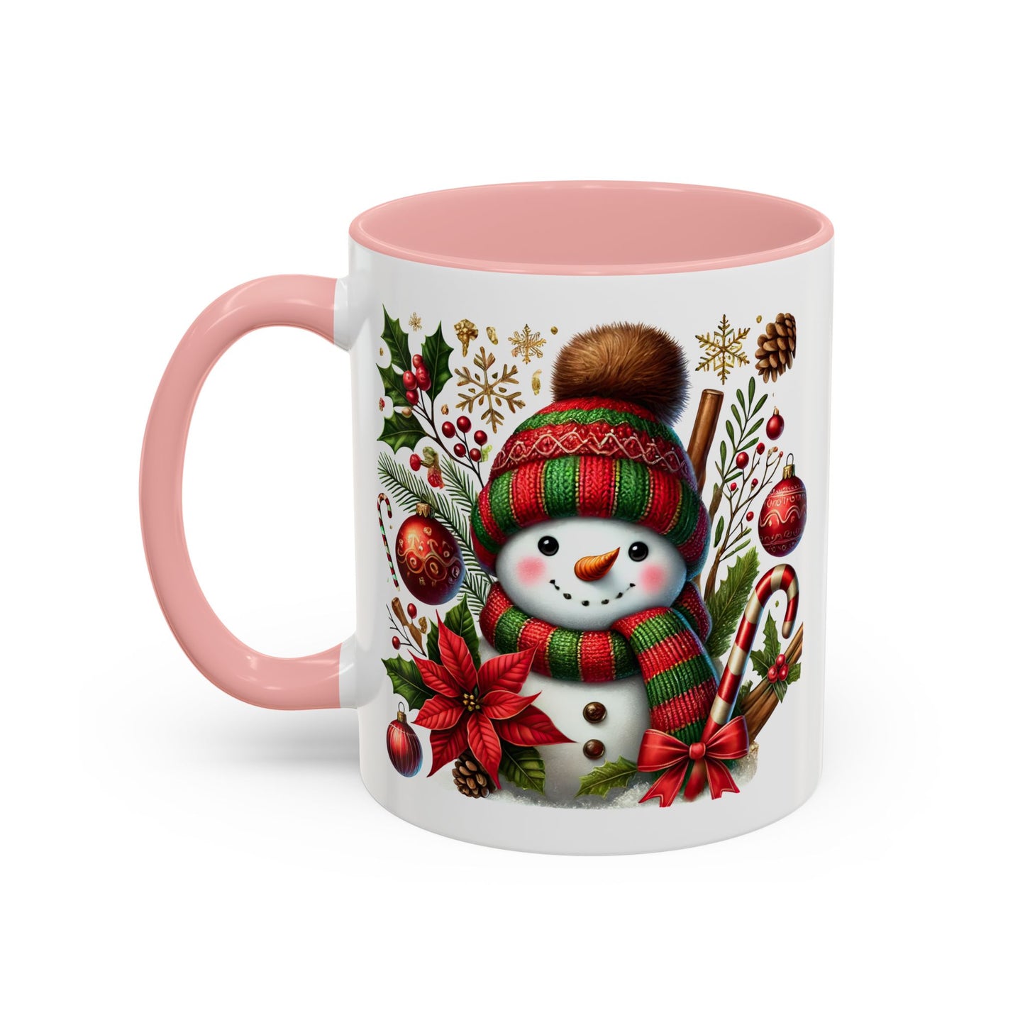 Christmas Mug - Red and Green Snowman
