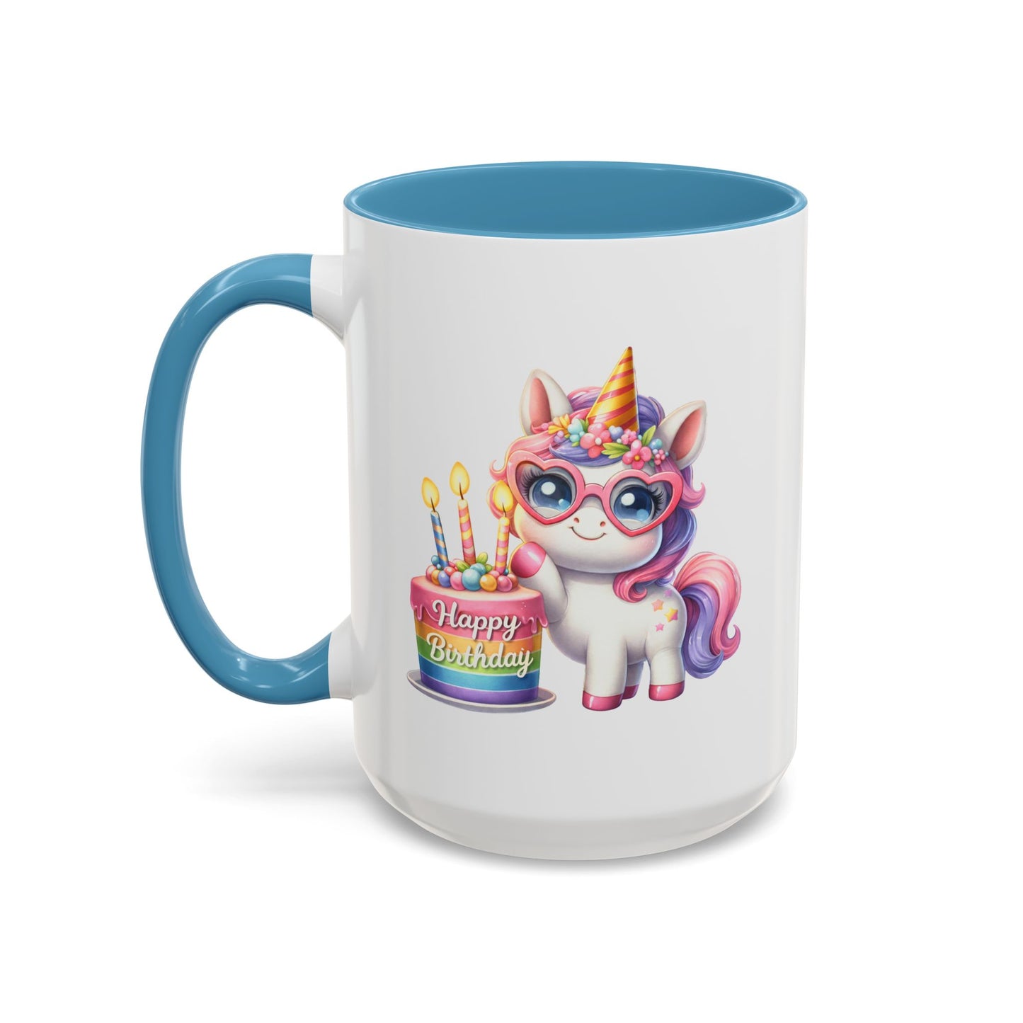Birthday Mug - Unicorn Candles