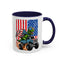 4th of July Mug - T Rex Riding Monster Truck