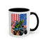 4th of July Mug - T Rex Riding Monster Truck