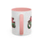 Christmas Mug - Merry Christmas Red & Green Text Mistletoe
