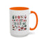 Christmas Mug - Merry Christmas Red White & Green Text Collage