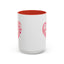 Valentine's Day Mug - Love You Heart Lettering