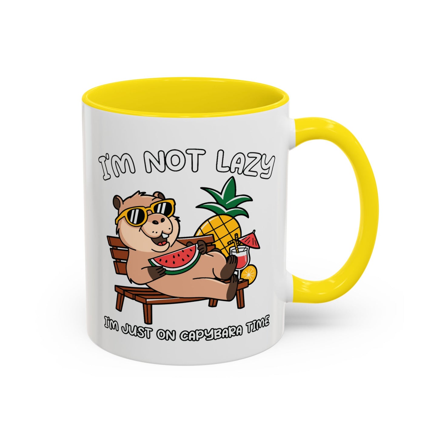 Humor Mug - I'm Not Lazy Capybara