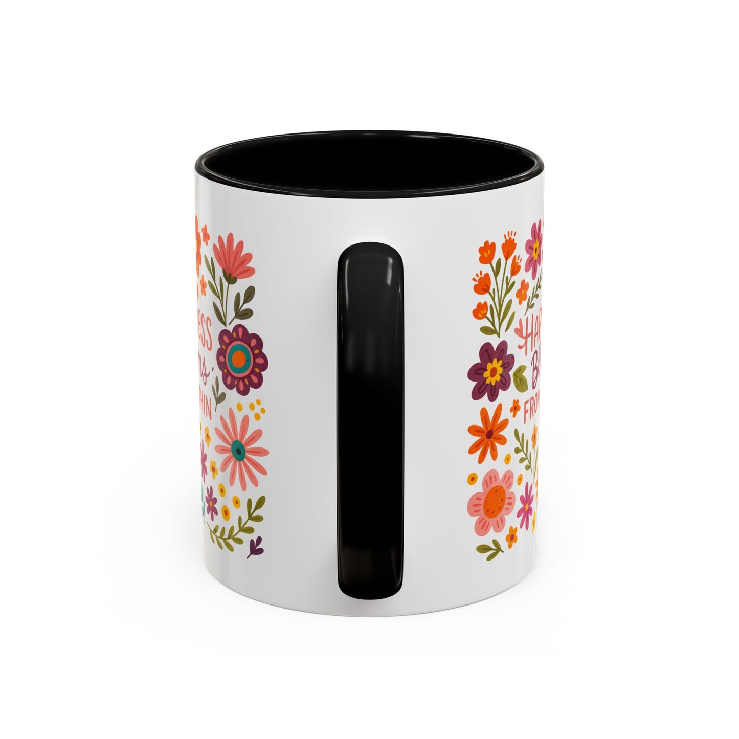 Motivation Mug - Happiness Blooms From Within