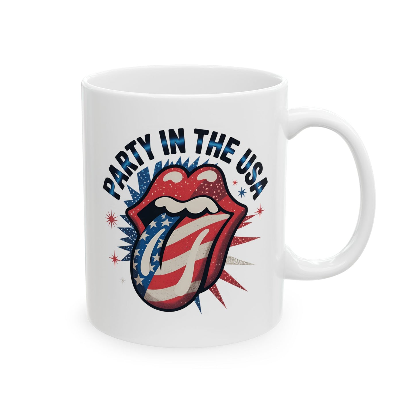 4th of July Mug - Party in the USA Tongue