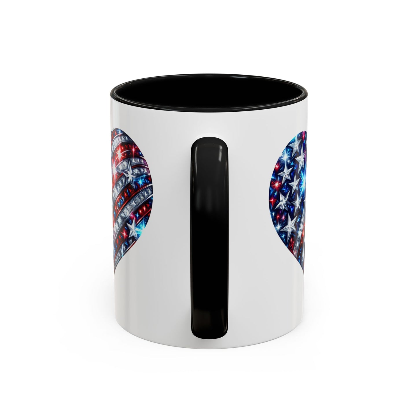 4th of July Mug - USA Sparkle Heart
