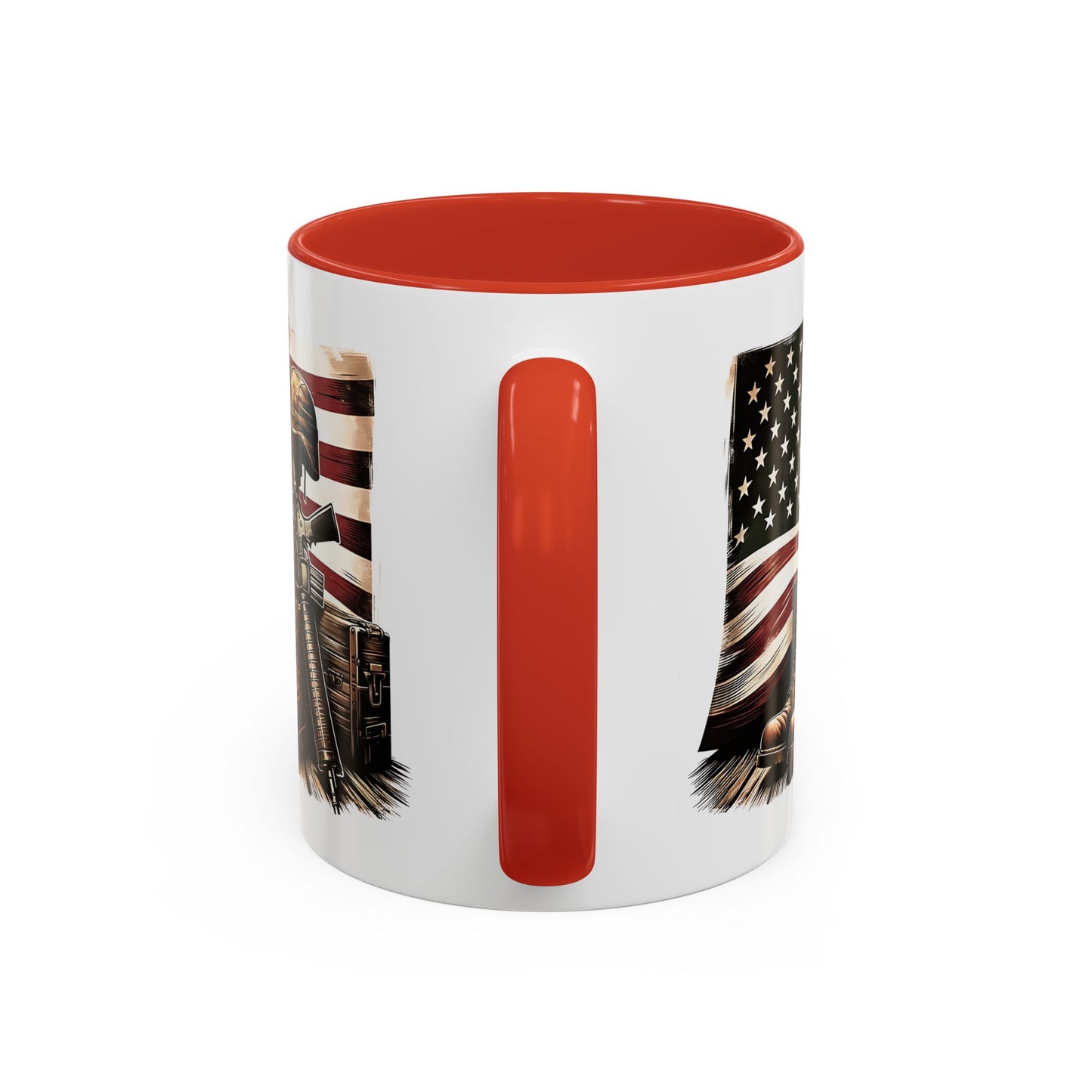 4th of July Mug - Fallen Soldier Boots Flag 3