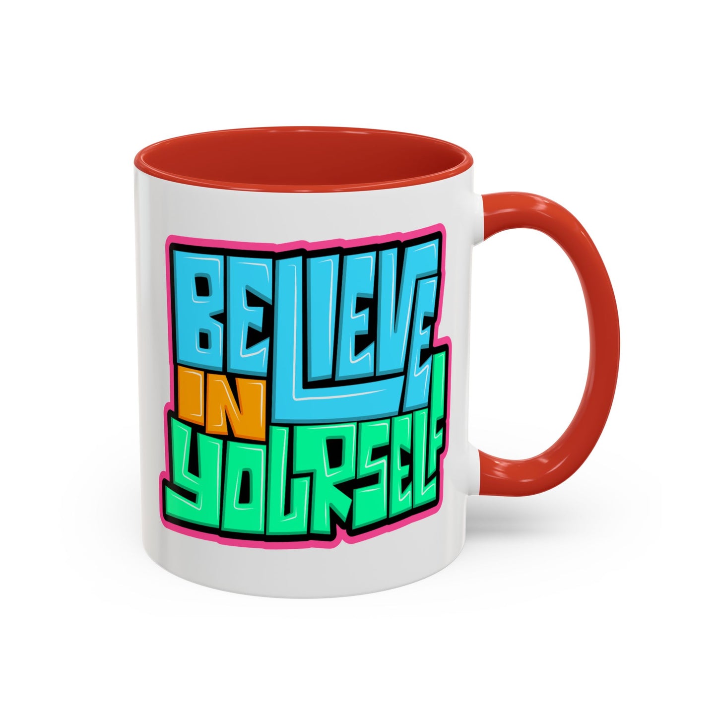 Motivation Mug - Believe In Yourself Graffiti