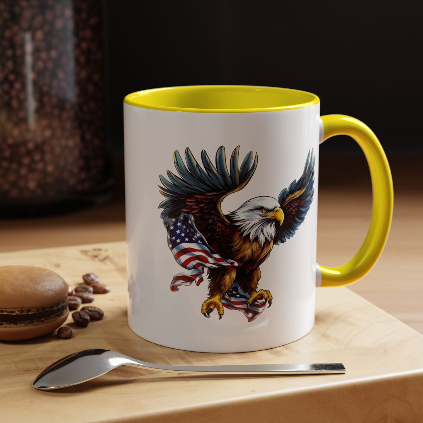 4th of July Mug - American Bald Eagle Flag 7