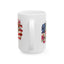 4th of July Mug - Floral American Flag