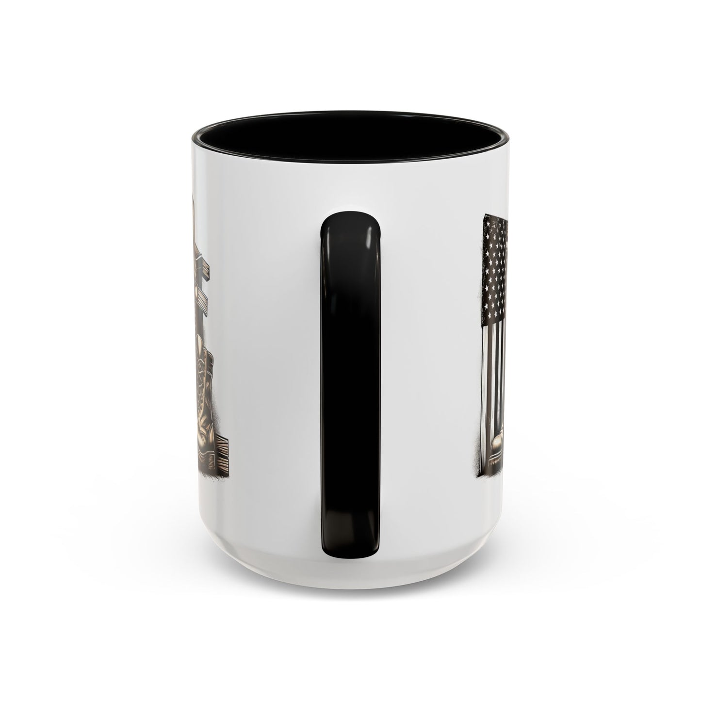4th of July Mug - Fallen Soldier Boots Flag