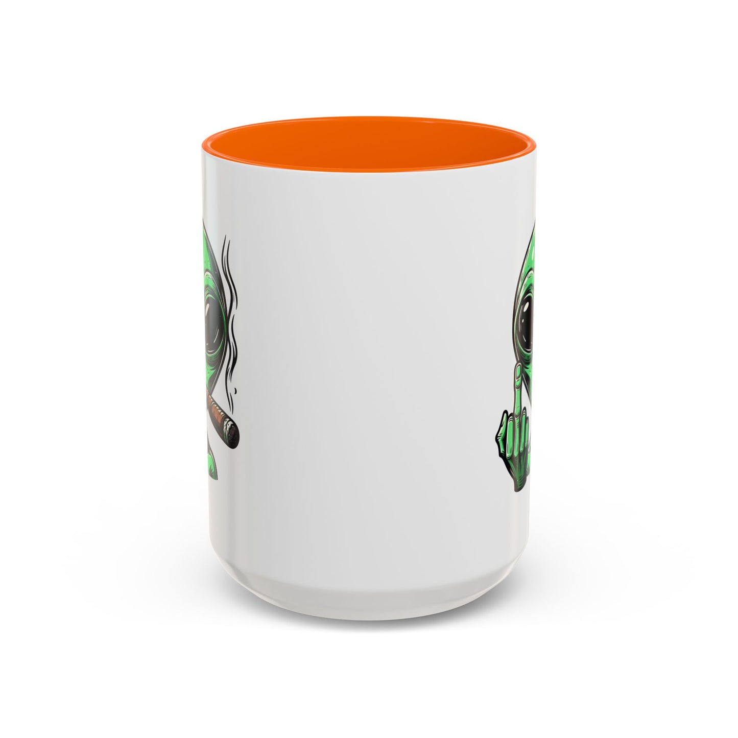 Adult Mug - Green Alien Fuck You Human