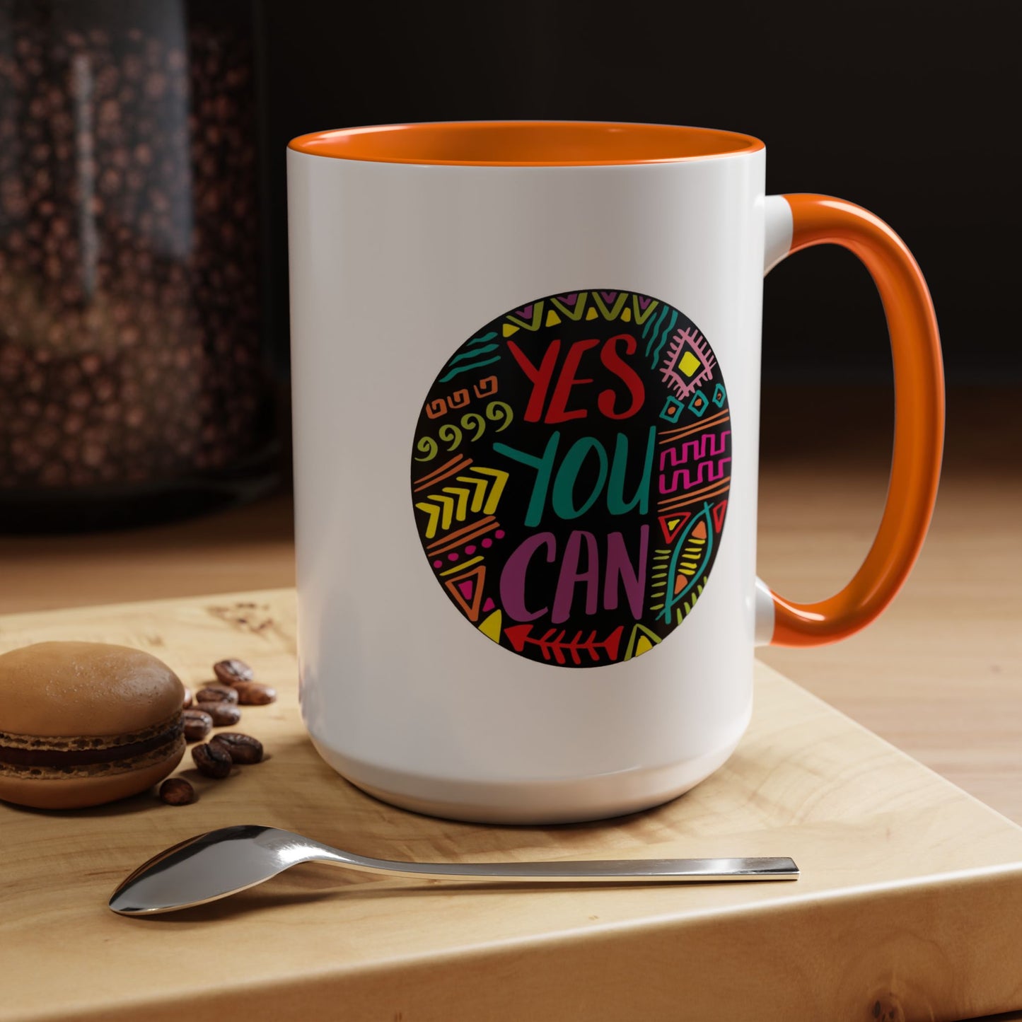 Motivation Mug - Yes You Can Badge