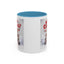Christmas Mug - Merry Christmas Red Text Puppy Green & Red Top