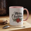 Christmas Mug - Merry Christmas Black Text Mistletoe