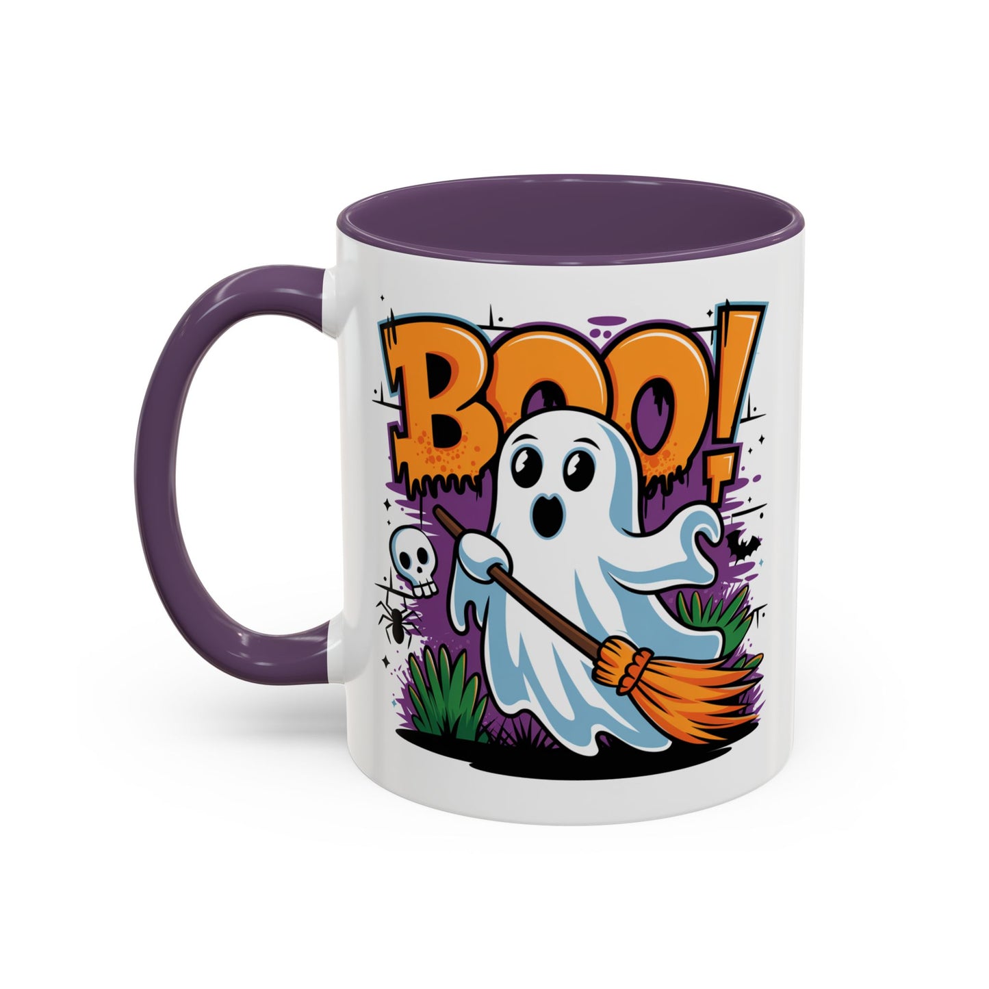 Halloween Mug - Boo! Flying Ghost With Broom