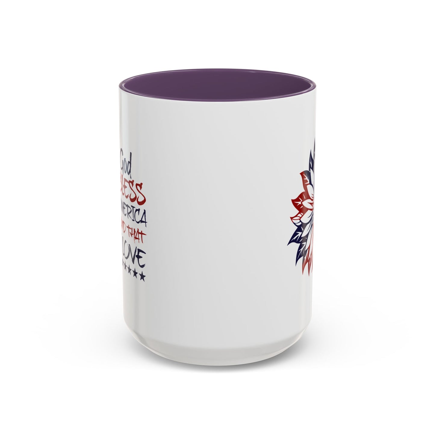 4th of July Mug - God Bless America Sunflower