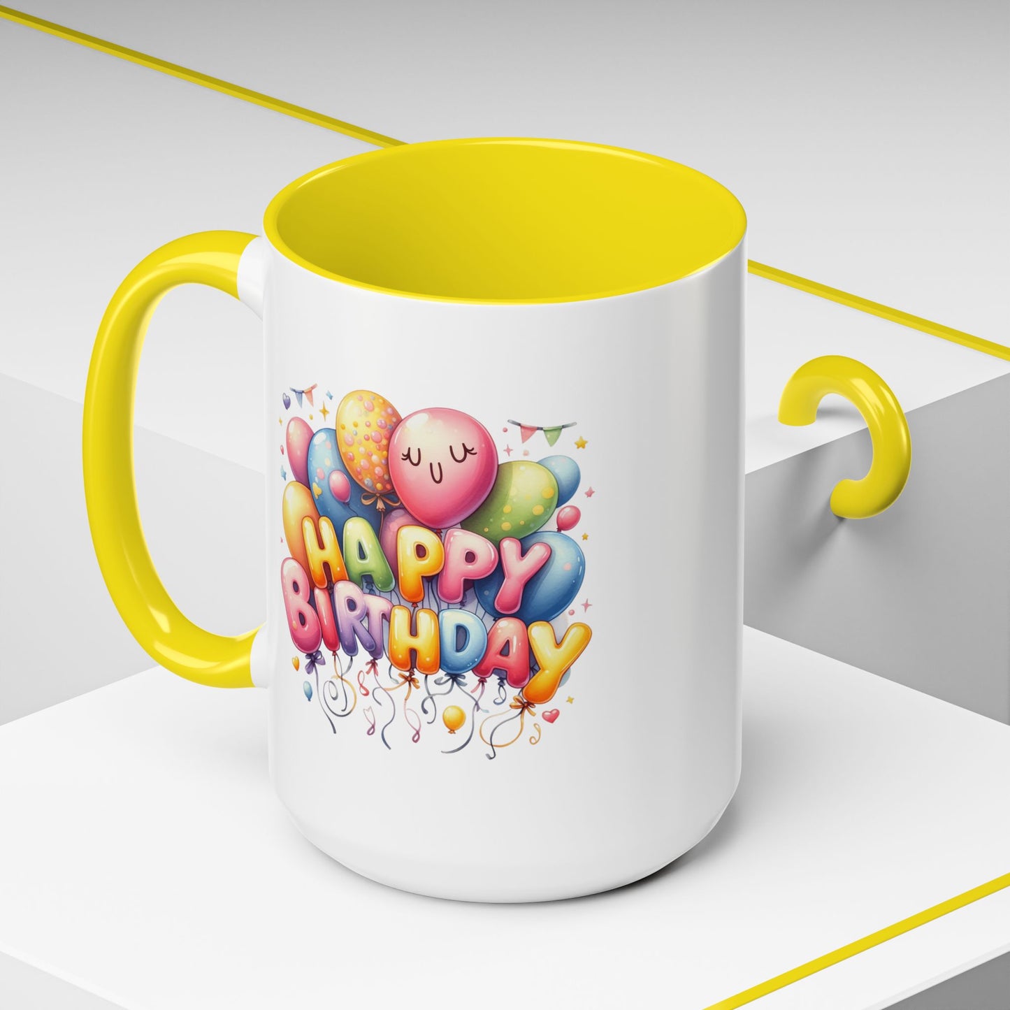 Birthday Mug - Happy Birthday Cute Balloon