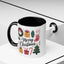 Christmas Mug - Merry Christmas Green Text Presents Tree Candy Cane