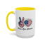 4th of July Mug - Peace Love America