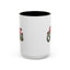 Christmas Mug - Merry Christmas Red & Green Text Mistletoe