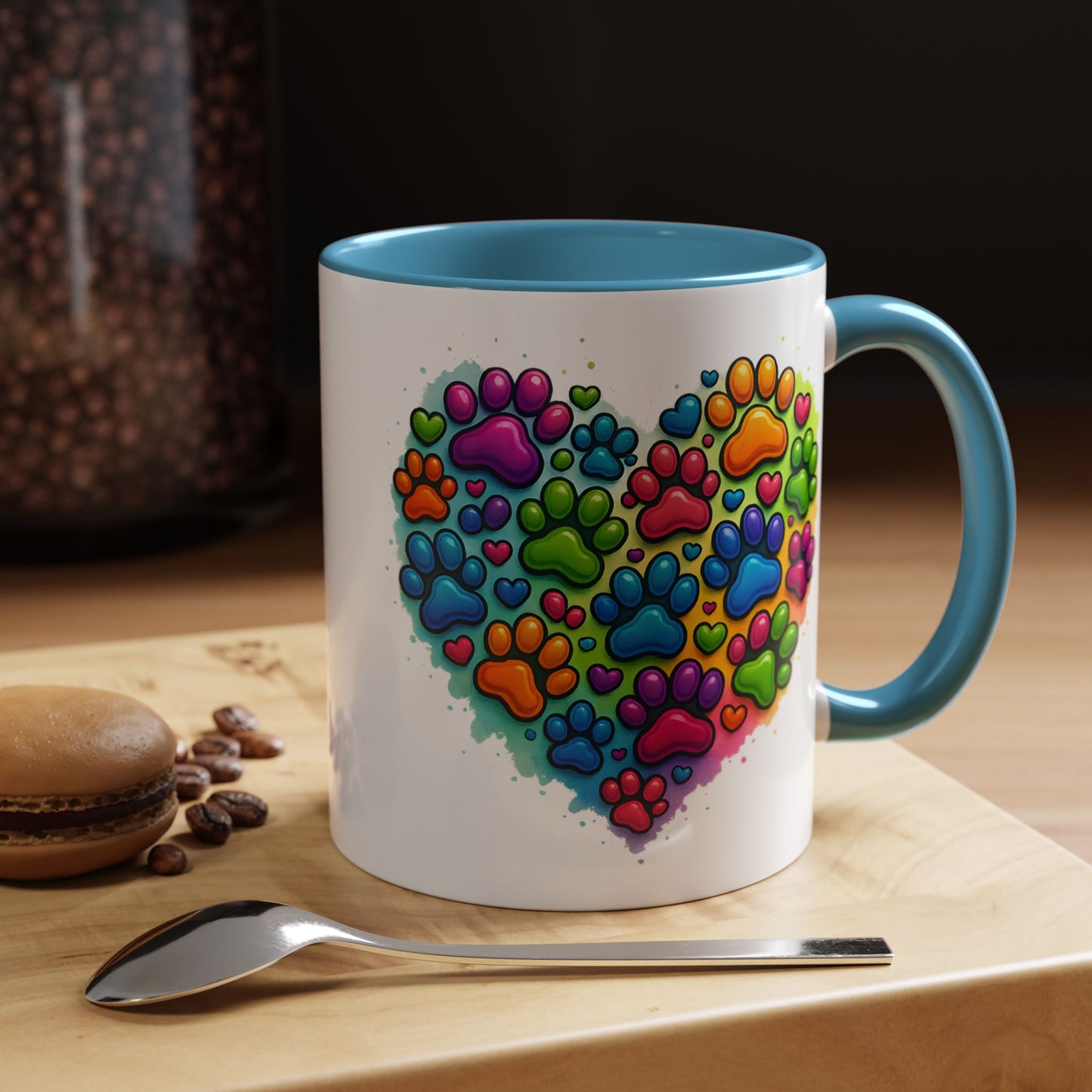 Animal Mug - Dog Paws Heart